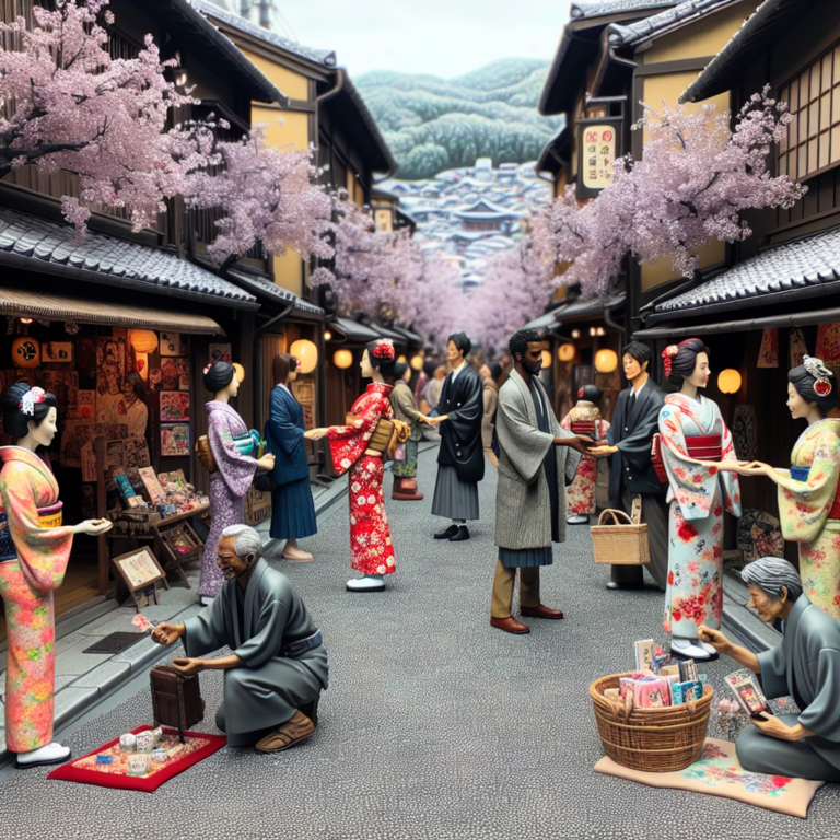 A photography of the unique and intricate cultural traditions surrounding Valentine's Day in Japan.
