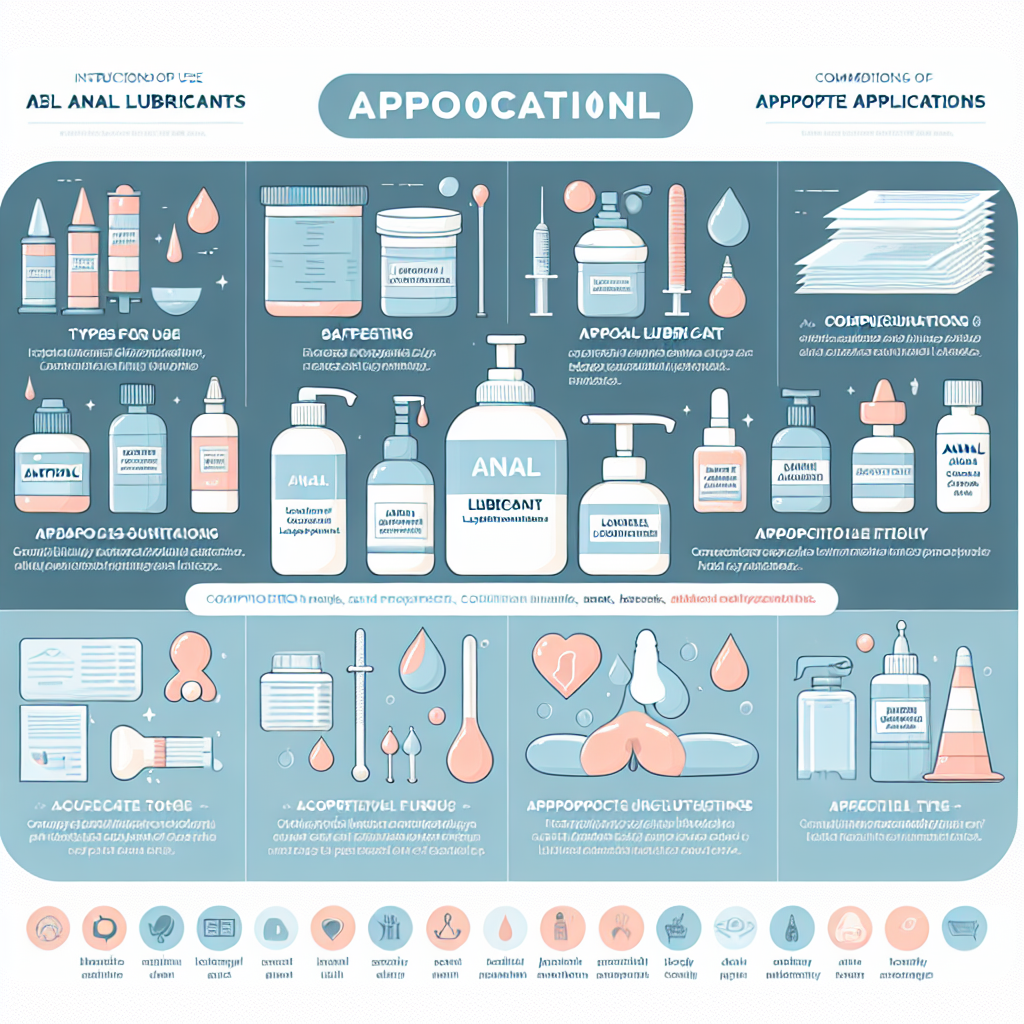 Une illustration éducative sur le lubrifiant anal, montrant différents types de lubrifiants et leur utilisation, avec une ambiance respectueuse et informative.