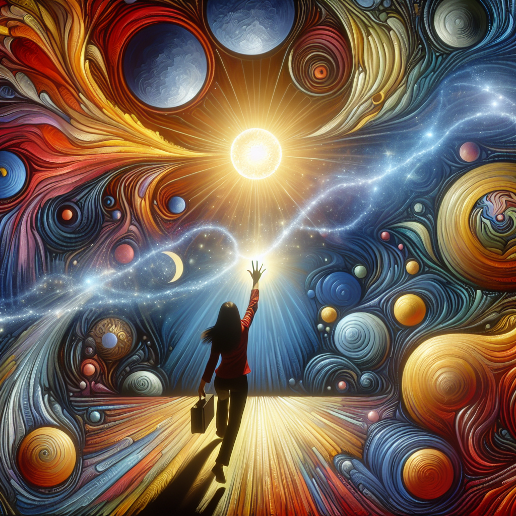 A psychological illustration of a person breaking free from mental manipulation, with abstract colors symbolizing emotions.