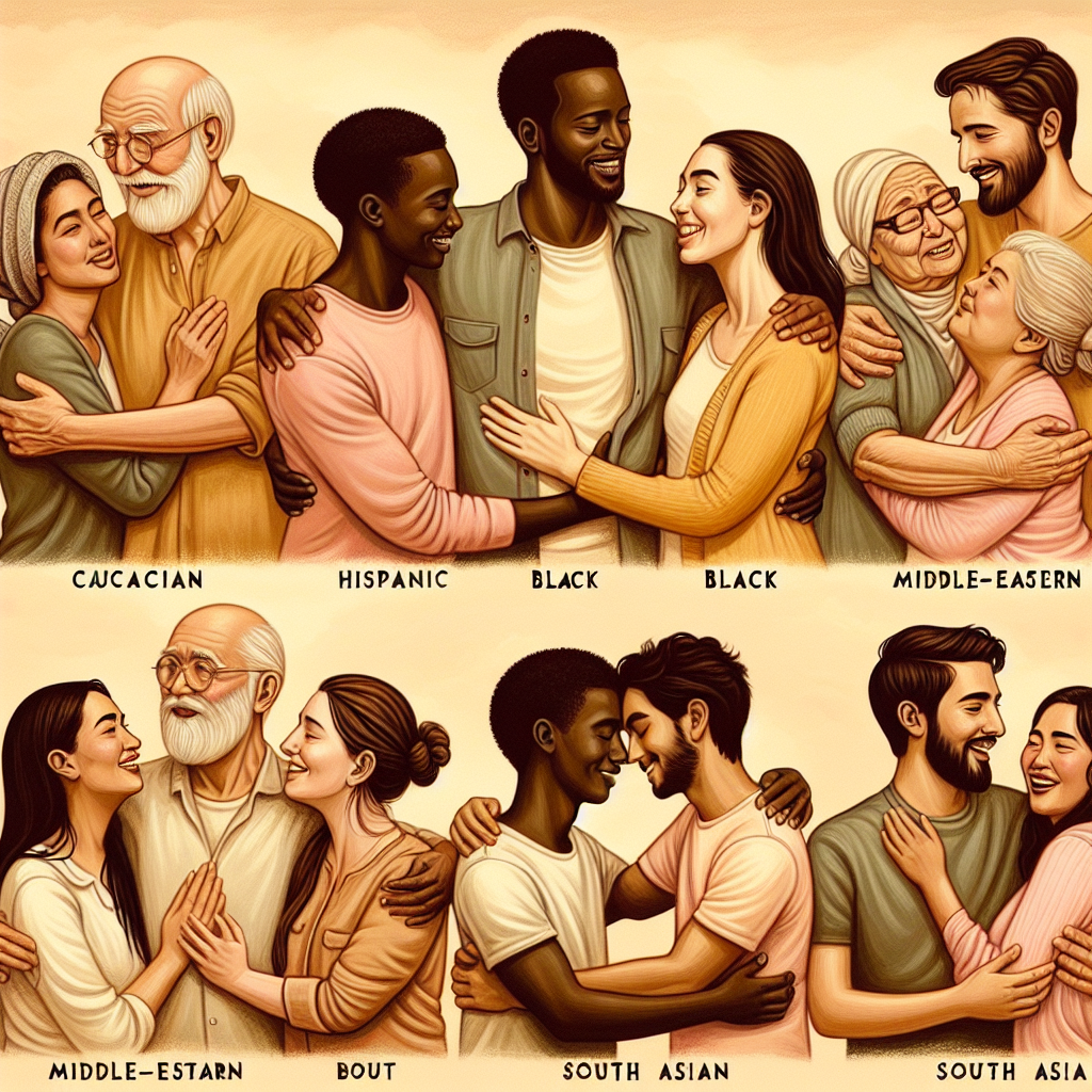 An artistic depiction of diverse individuals engaging in non-penetrative intimacy, emphasizing connection and mutual pleasure, with a soft, warm color palette to evoke feelings of comfort and inclusivity.