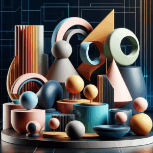 A selection of innovative and stylish sex toys showcasing modern designs and vibrant colors, displayed in an aesthetically pleasing arrangement with a tech-inspired background. The image should evoke a sense of innovation and sensuality, capturing the essence of cutting-edge pleasure devices.