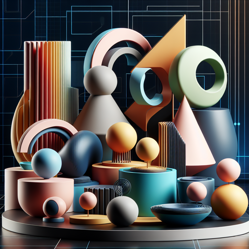 A selection of innovative and stylish sex toys showcasing modern designs and vibrant colors, displayed in an aesthetically pleasing arrangement with a tech-inspired background. The image should evoke a sense of innovation and sensuality, capturing the essence of cutting-edge pleasure devices.