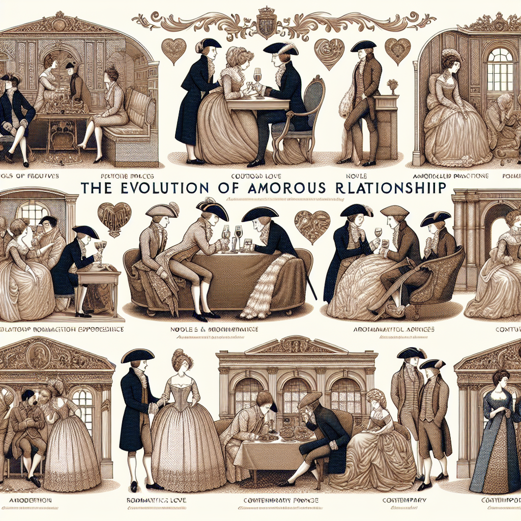 A stylish and modern illustration depicting the evolution of sexuality in France, featuring diverse sexual practices in a romantic and sophisticated setting, with a blend of tradition and contemporary elements.