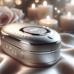 A close-up image of the Womanizer Next, elegantly designed, highlighting its sleek features and showcasing its advanced technology, set against a soft, romantic background to evoke a sense of intimacy and luxury.
