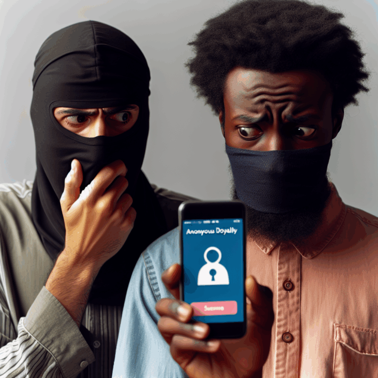 A worried person holding a smartphone with Tinder app open, looking at their partner suspiciously, illustrating the concept of checking a partner's online fidelity, with a digital security theme.