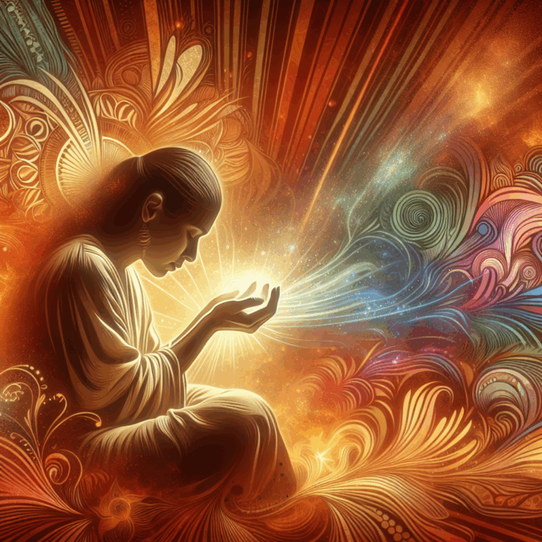 An artistic and sensual illustration of gooning, showing a serene and euphoric expression of a person completely immersed in their own experience, surrounded by a soft and warm color palette conveying comfort and relaxation, without explicit content.