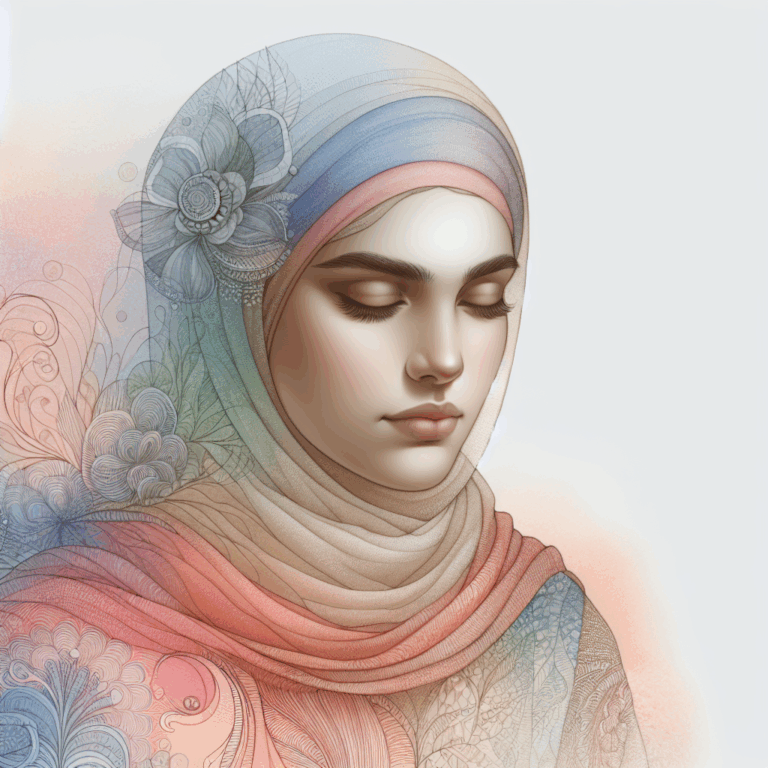 An artistic representation of a woman in a relaxed and introspective state, symbolizing self-discovery and empowerment through the exploration of female sexuality, with soft pastel colors representing calmness and serenity.