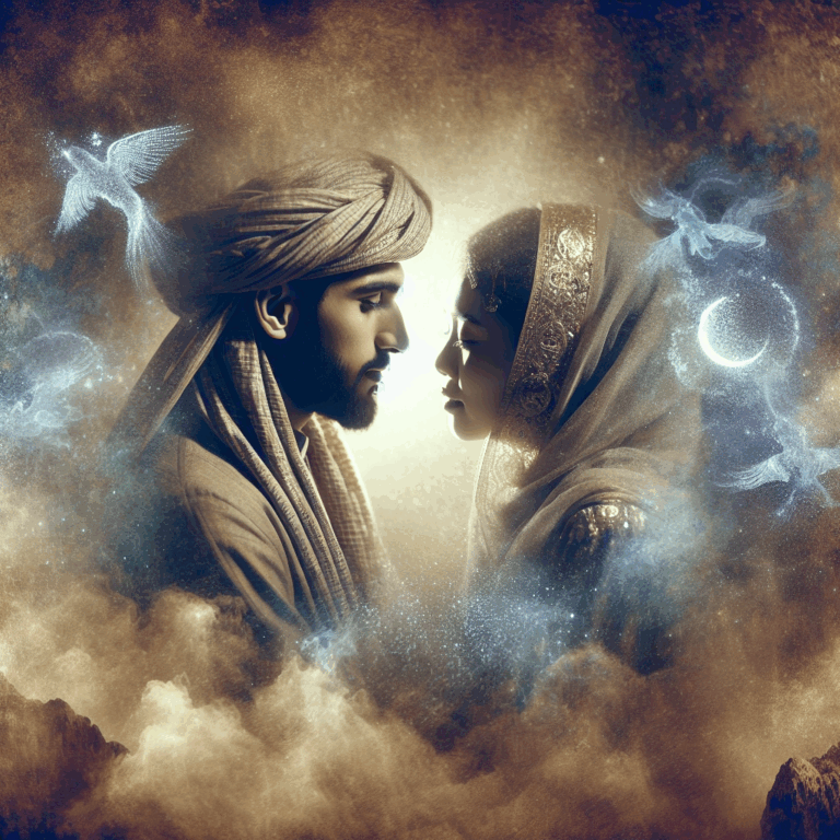 A sensual artistic illustration of a couple in an intimate setting, engaging in the ancient practice of the Singapore Kiss. The focus is on the connection and subtle energy between the partners, with a soft, mystical atmosphere suggesting history and tradition.